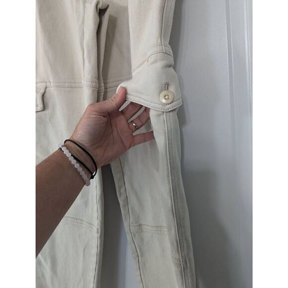 Wilfred Free Maeve Cargo Pants women's size 2 cream utility minimalist - Picture 5 of 11